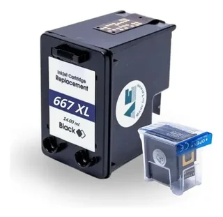 Cart. Comp. - HP  - 667xl Preto