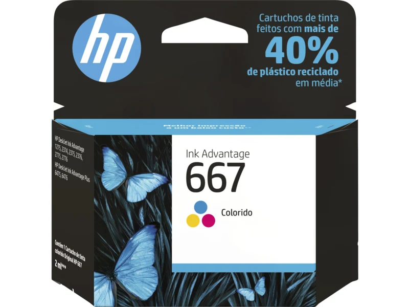 Cart. Original - HP 667 - Color
